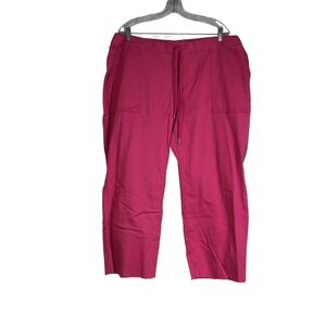 YMI x fp Colorwave Pink Cropped Drawstring Pants Plus Size 3X Raw Hem NEW